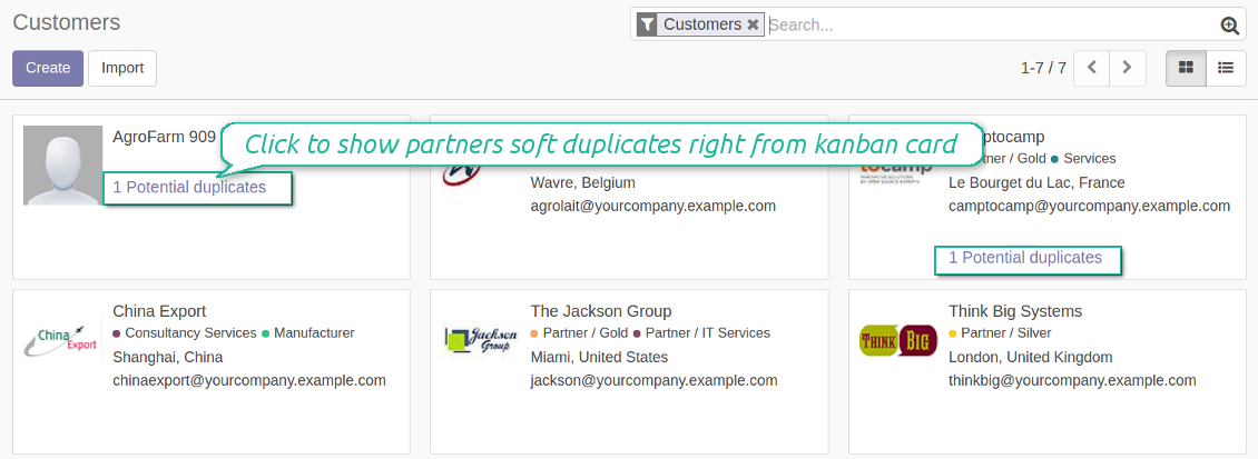 Duplicates kanban view