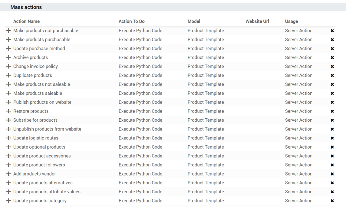 Update products in batch