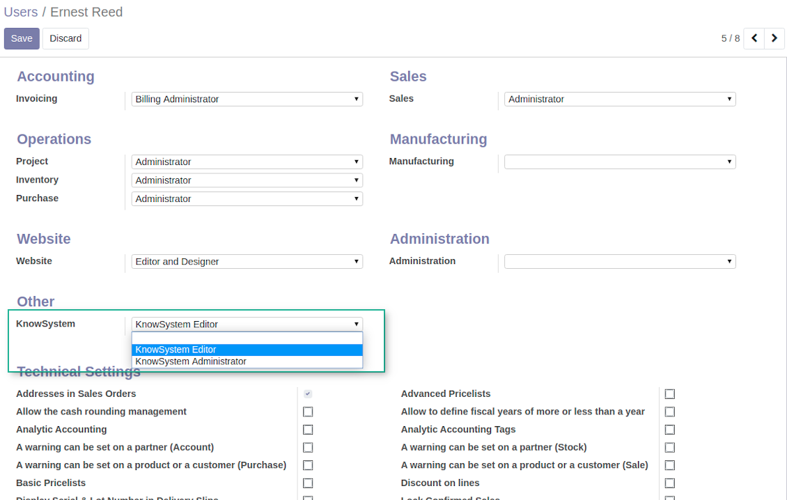 Knowledge base access levels