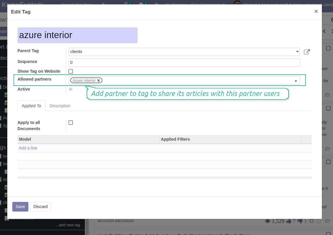 Shared articles security