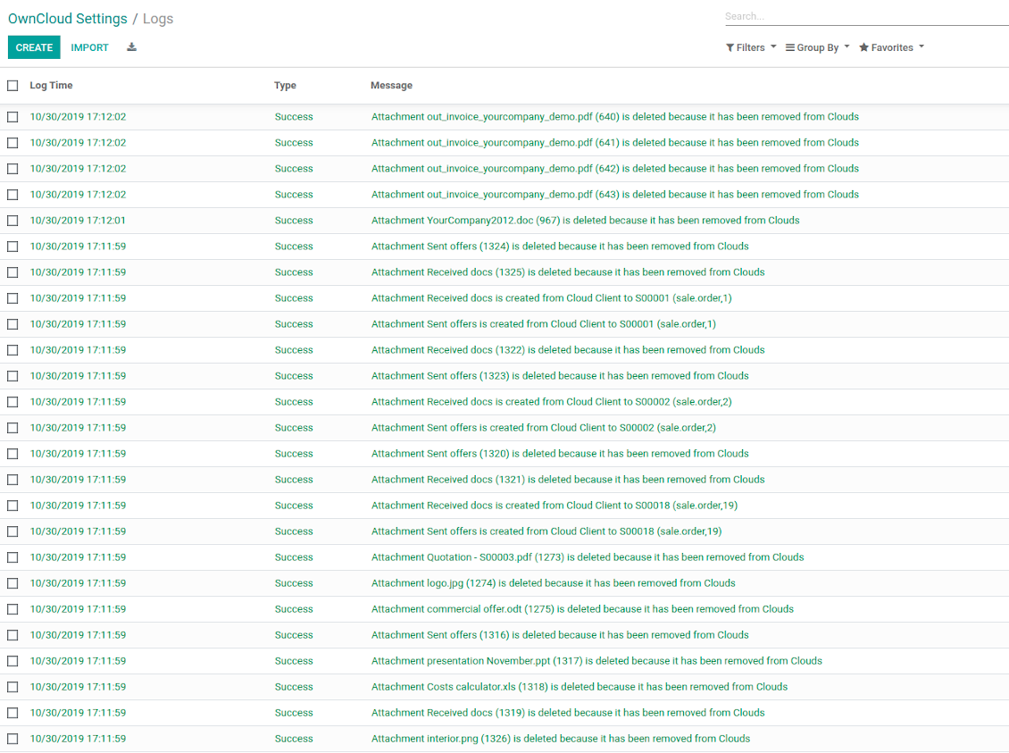 NextCloud / OwnCloud Sync Logs