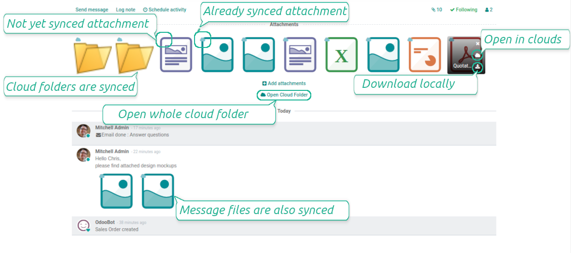 Integrate Odoo and OneDrive / SharePoint