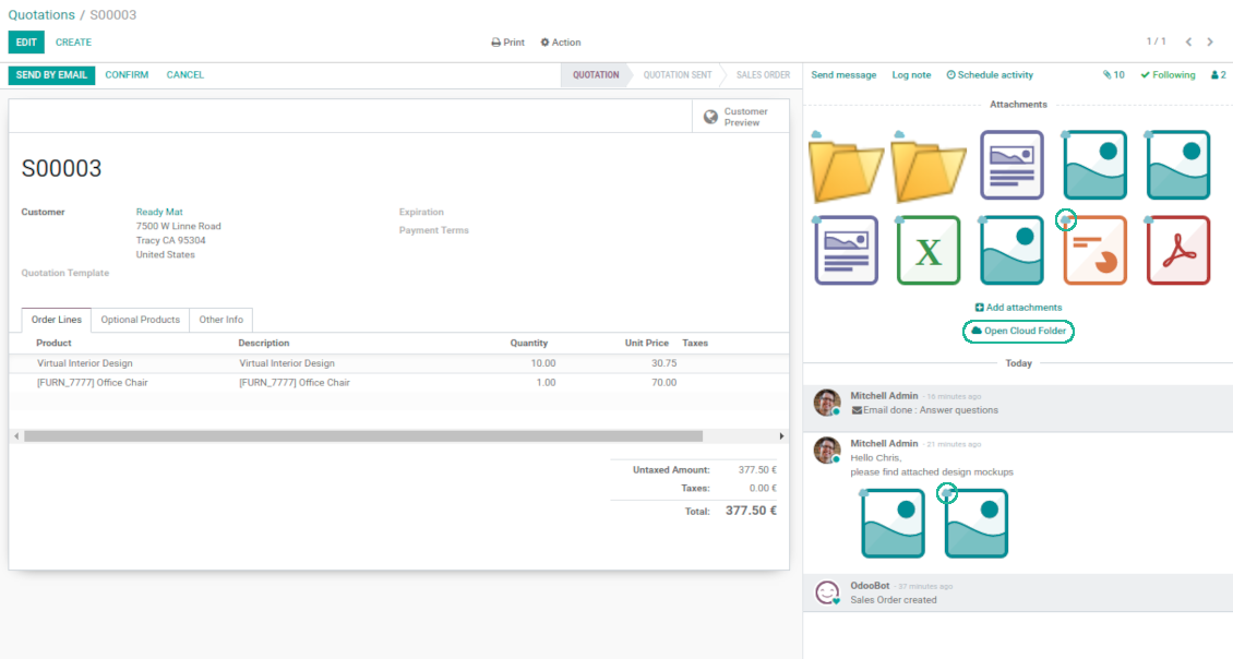 Odoo files in cloud solutions