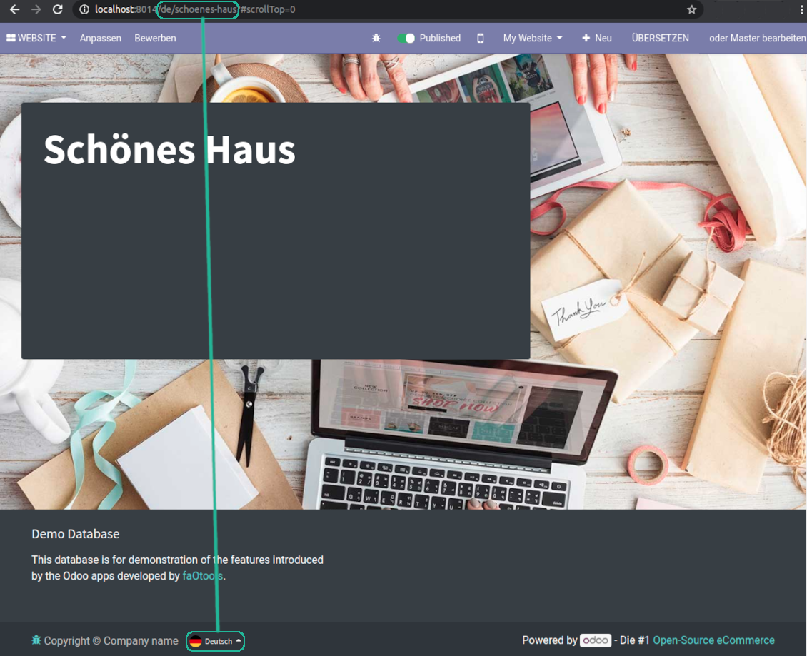 User-friendly Odoo web links