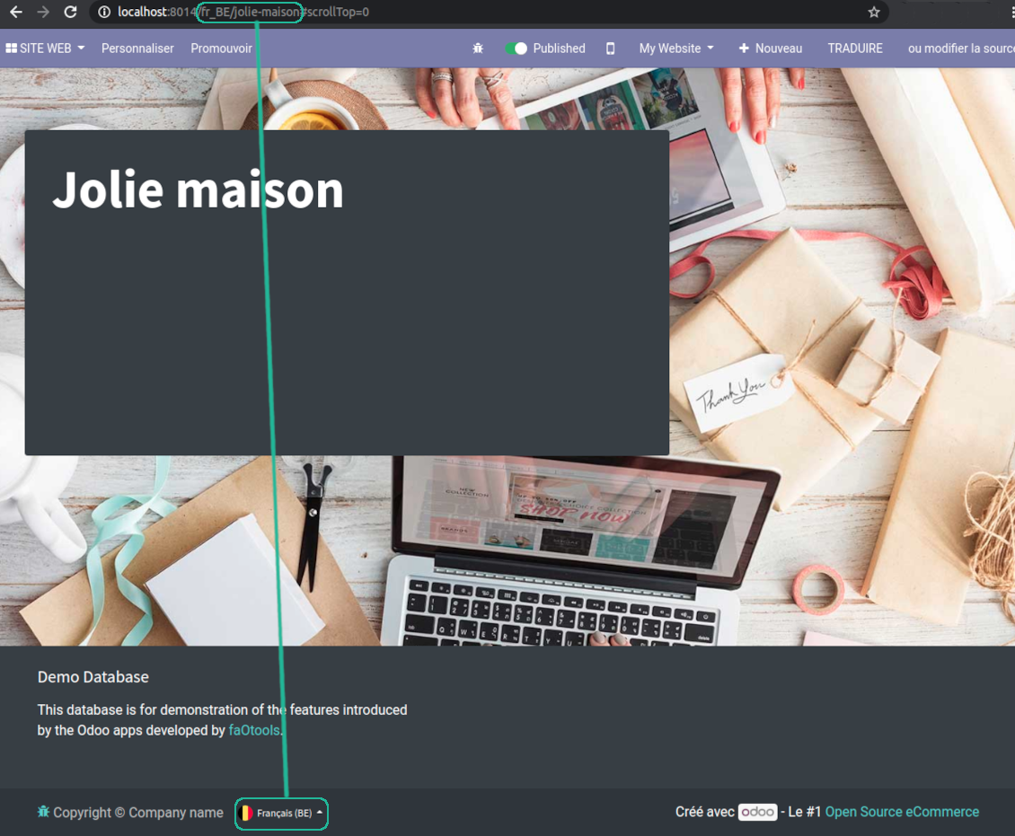 Selecting language results it URL adaption