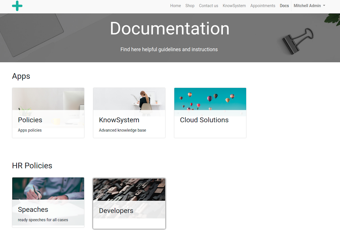 Odoo documentation overview