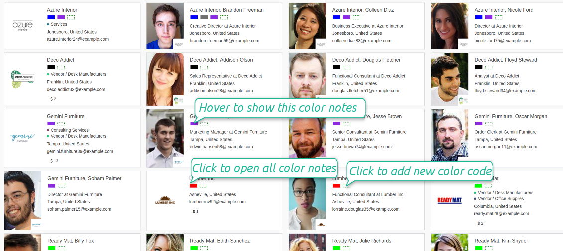 Kanban color codes management