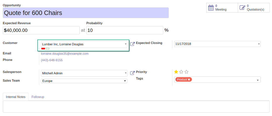 CRM color codes