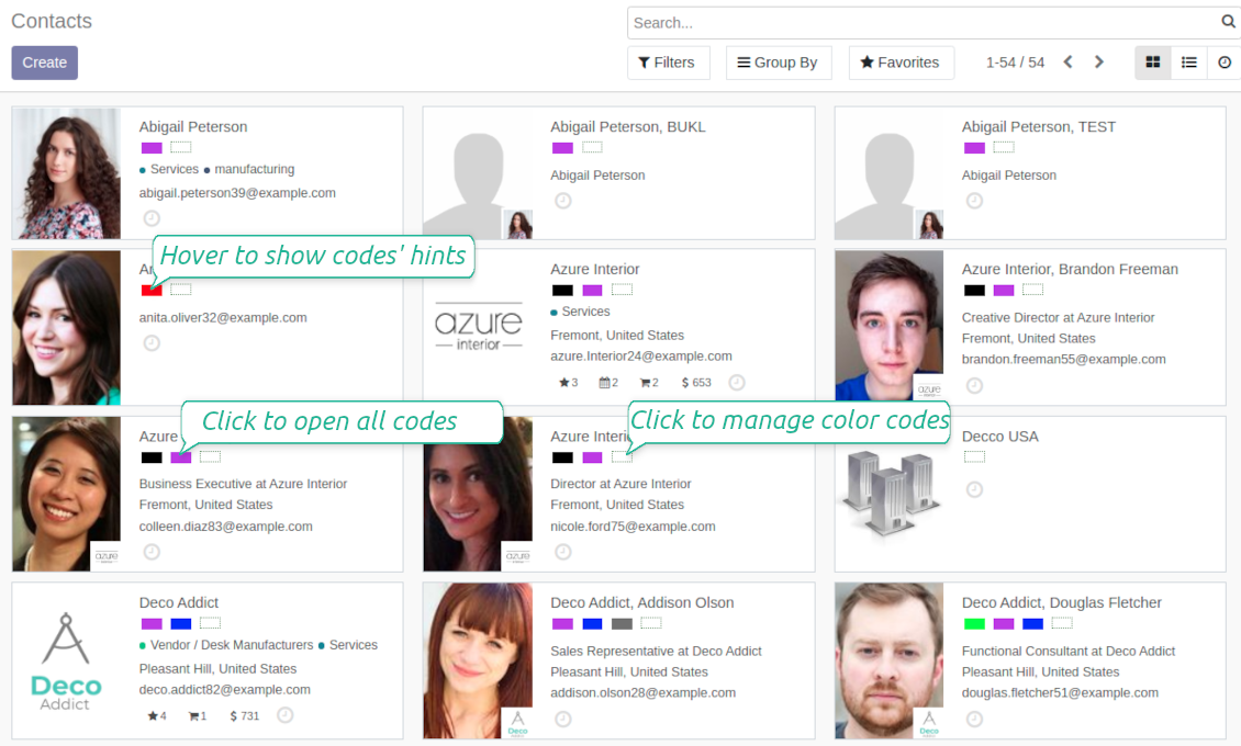 Kanban color codes management
