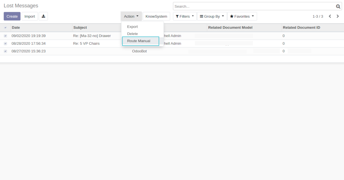 Mass routing of messages