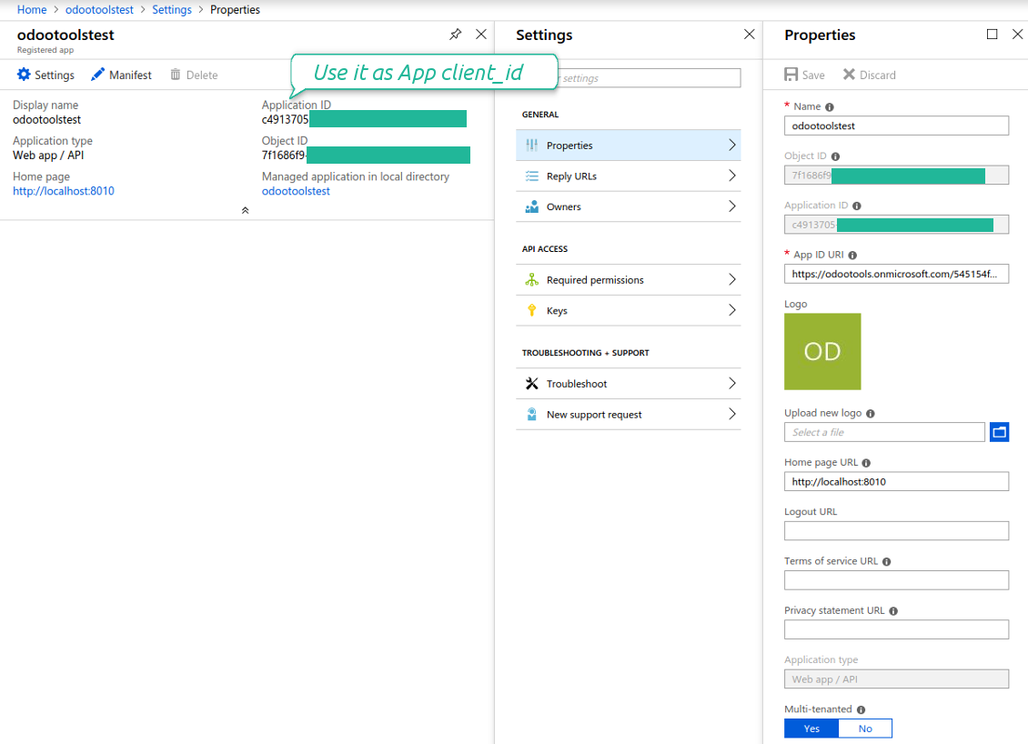 Azure application for OneDrive Sync