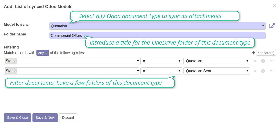 Documents filtered