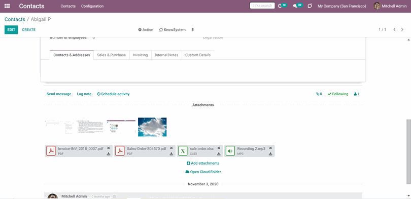 Odoo • Text and Image