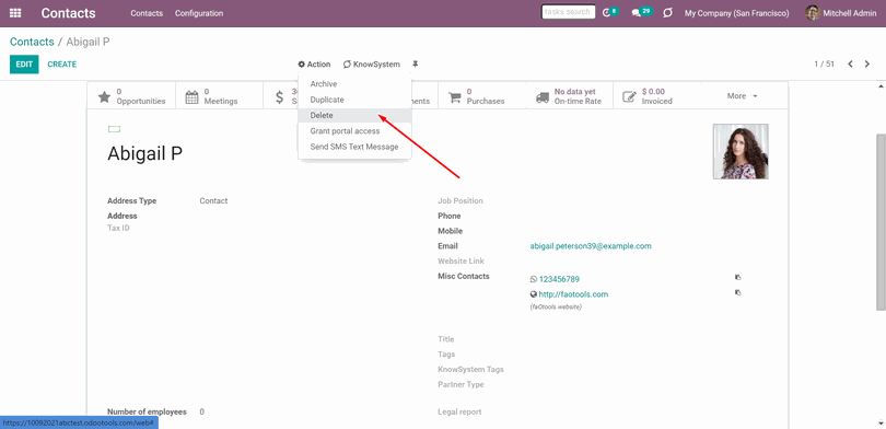 Odoo • Text and Image