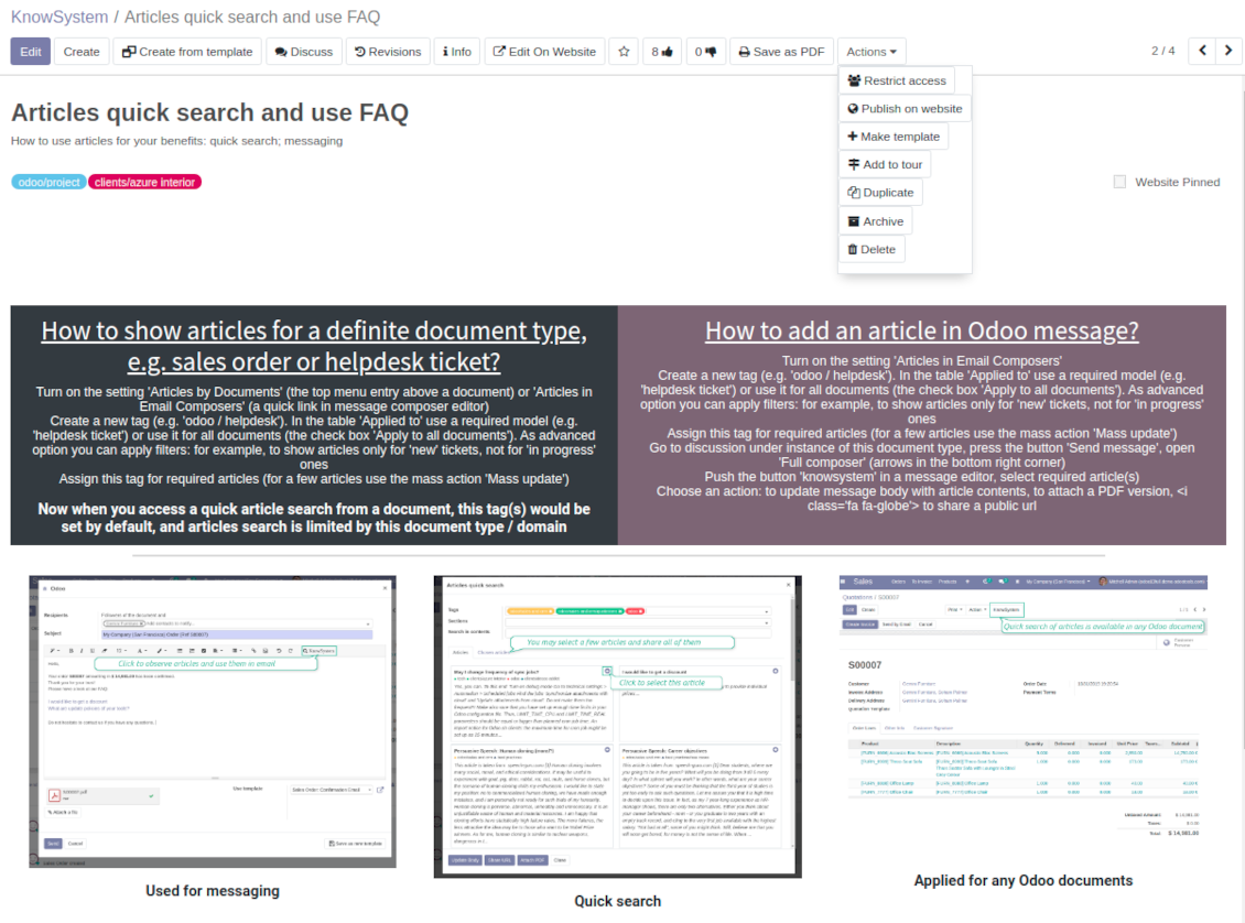 KnowSystem article read form