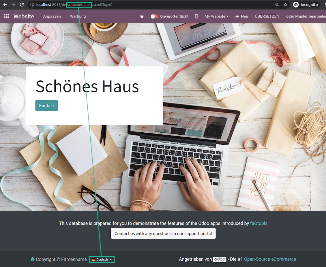 User-friendly Odoo web links