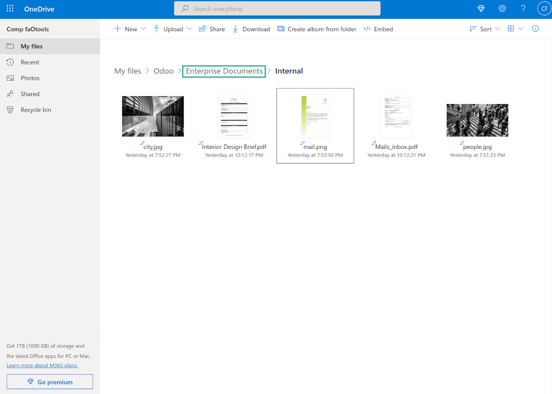 Workspace synced with cloud client