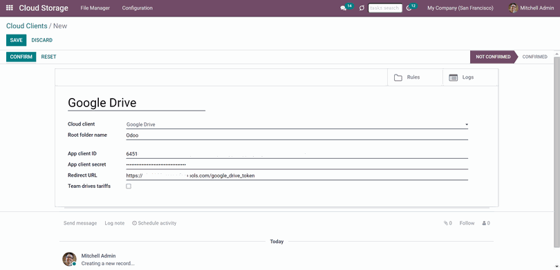 Odoo • Text and Image