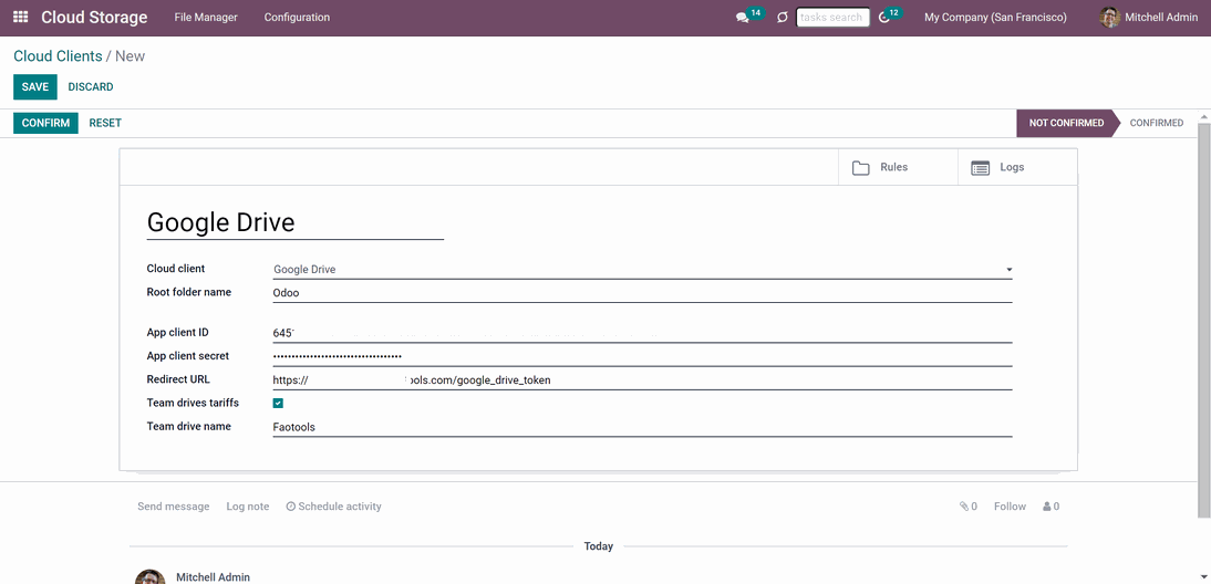 Odoo • Text and Image