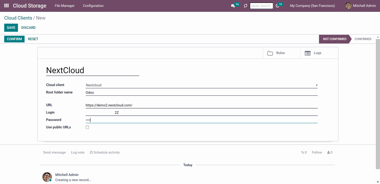Odoo • Text and Image