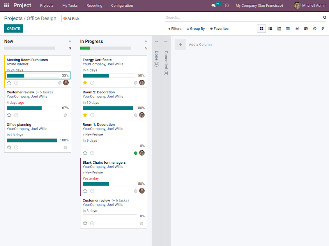 Check task progress