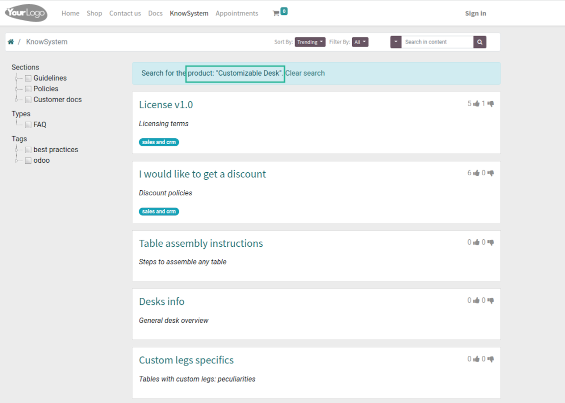 KnowSystem portal eCommerce
