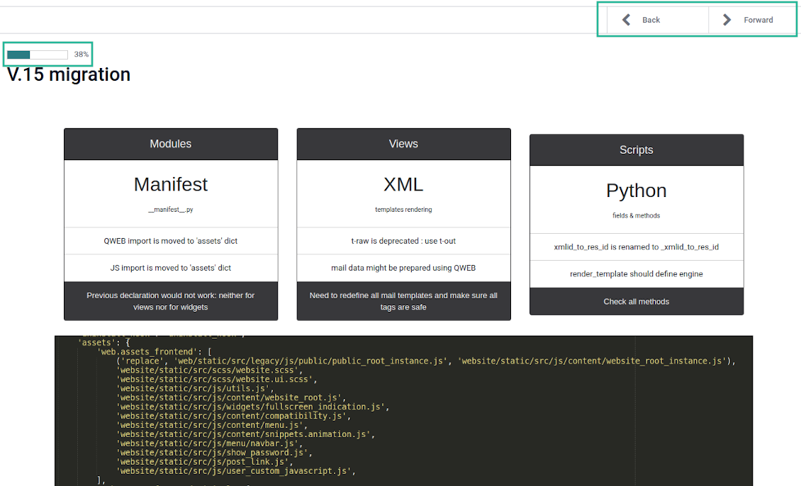 Configure Odoo learning tours