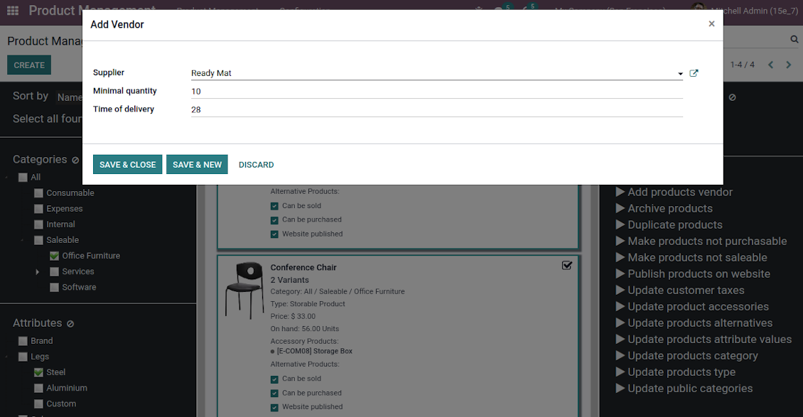 Mass update of Odoo product suppliers