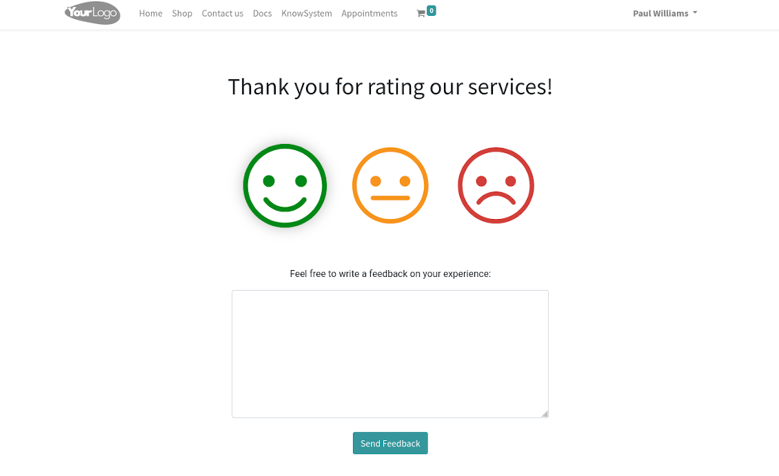 Extra appointment feedback comment
