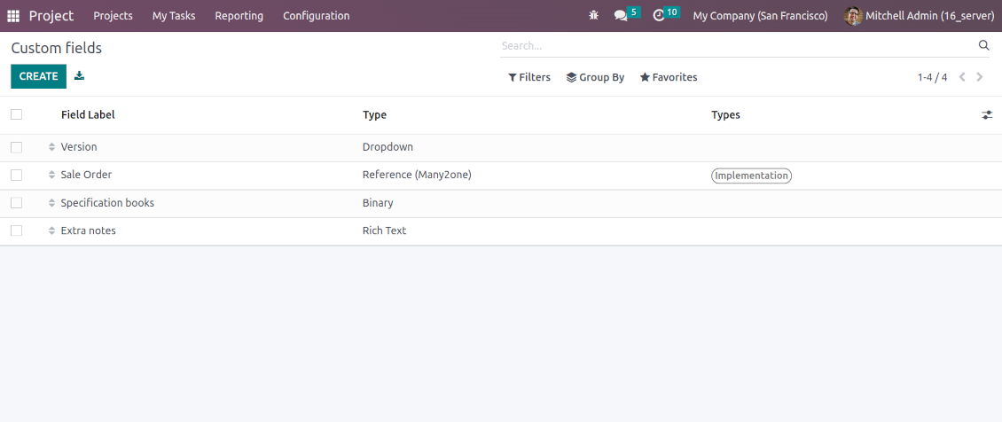 Customize properties of tasks