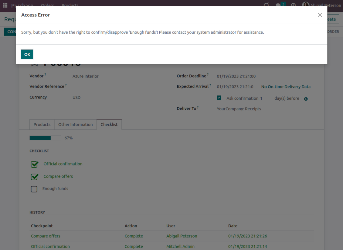 User groups per purchase checkpoint