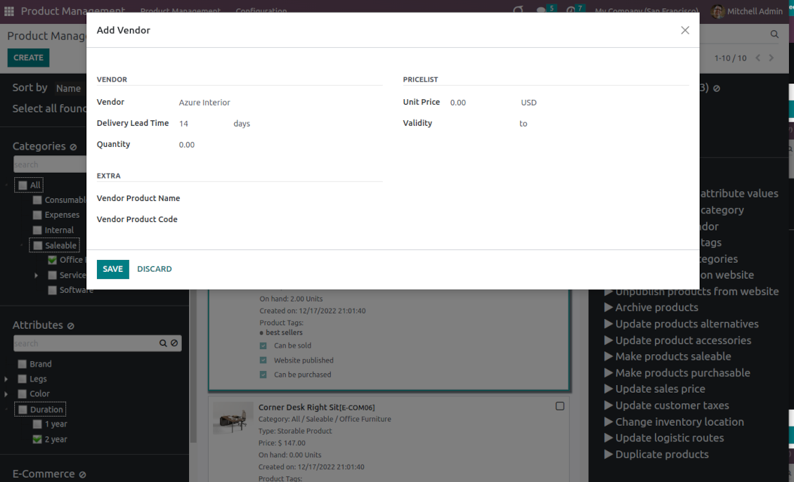 Mass update of Odoo product suppliers