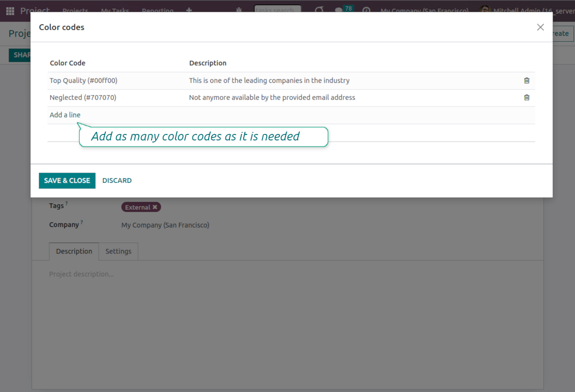 Update color code notes