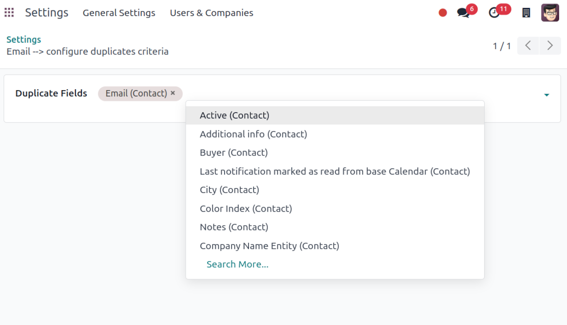 Rigid parameters to consider contact duplicates