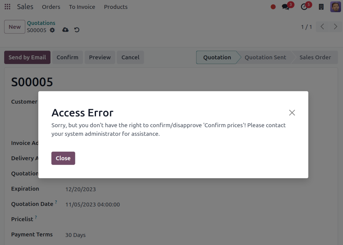 User groups per sales checkpoint