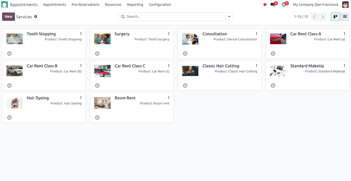 An unlimited number of Odoo service businesses