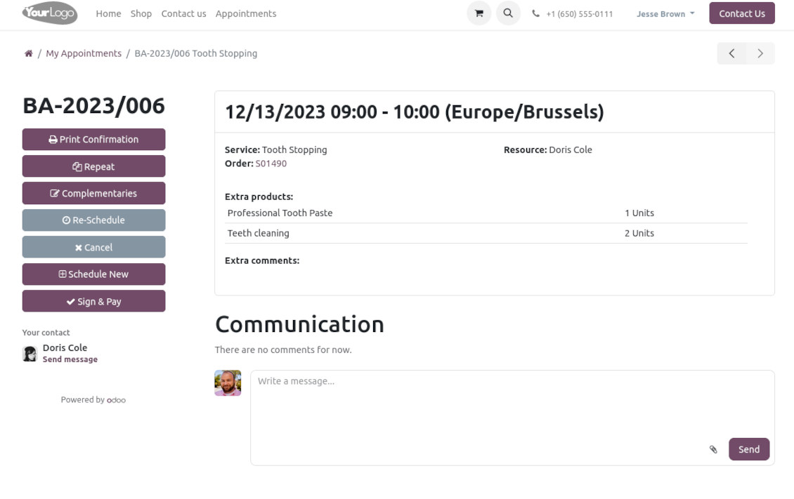 Appointment portal full details