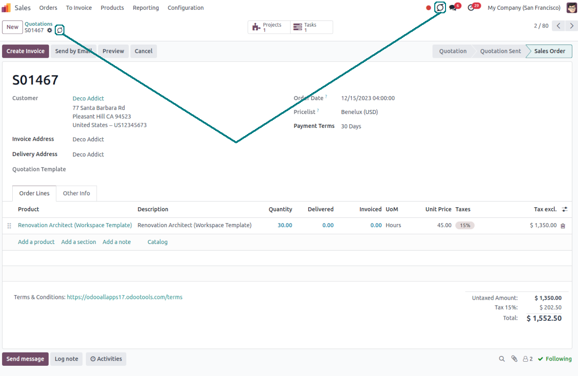 Quick articles search from the systray and any Odoo objects