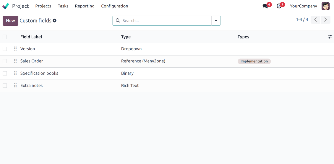 Customize properties of tasks