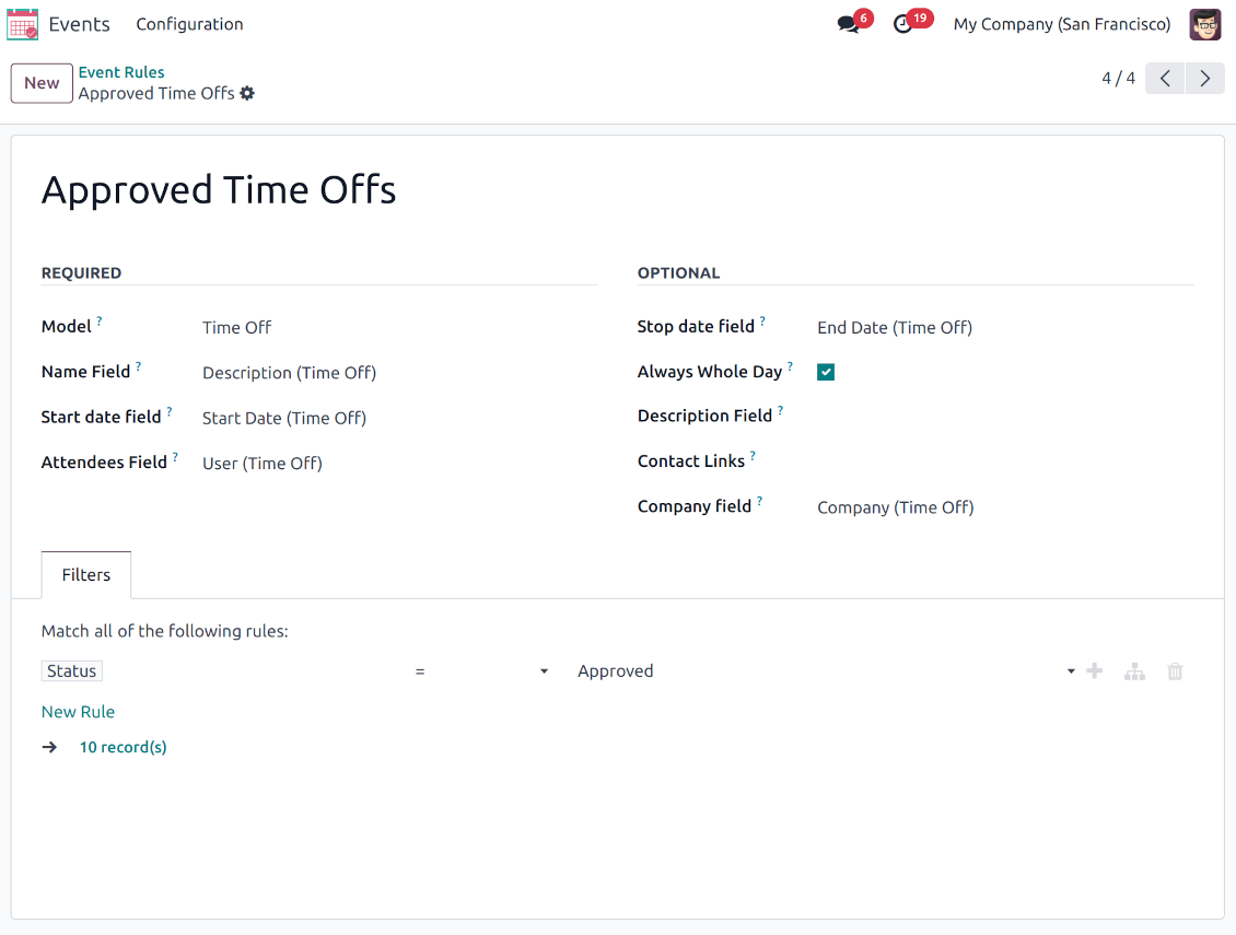 HR leaves/holidays merged calendar