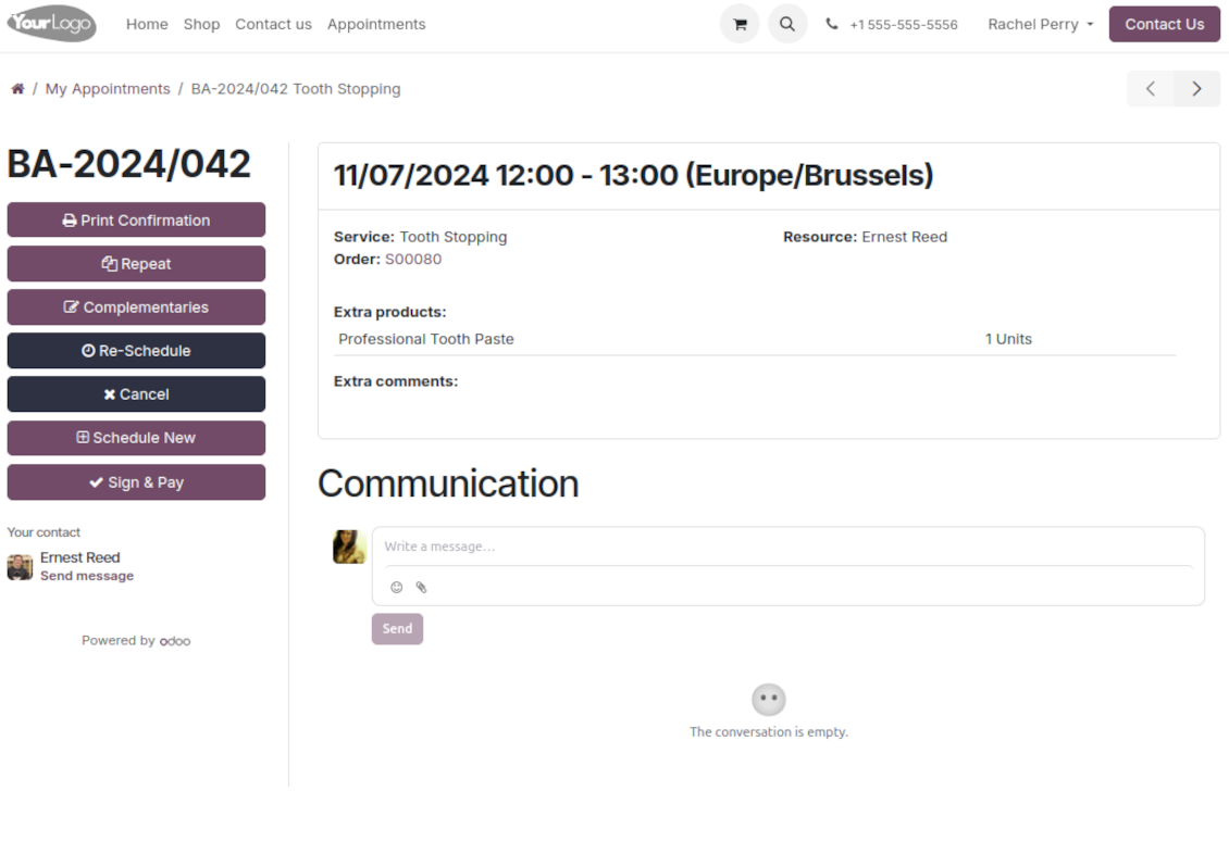 Appointment portal full details