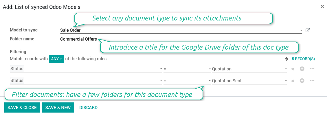 Documents filtered