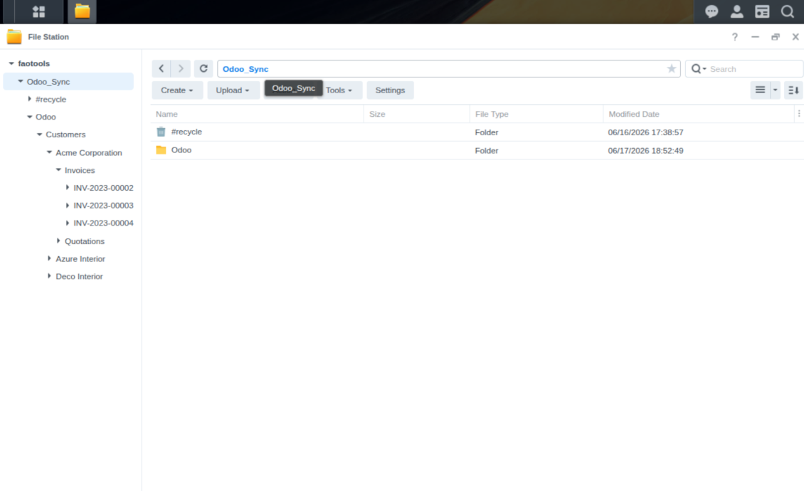 Synology, QNAP, TrueNAS: sync attachments