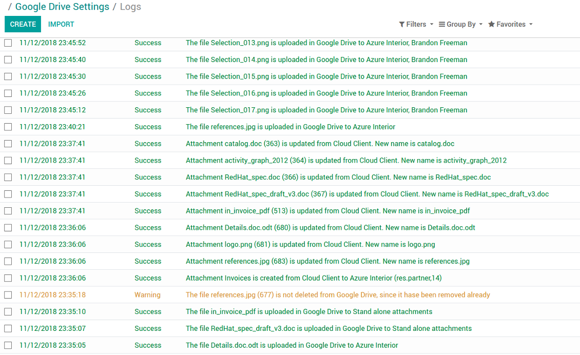 Sync Logs