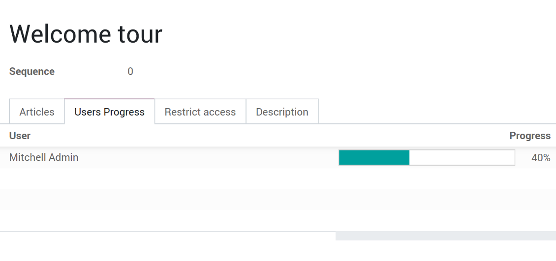 Tours for users