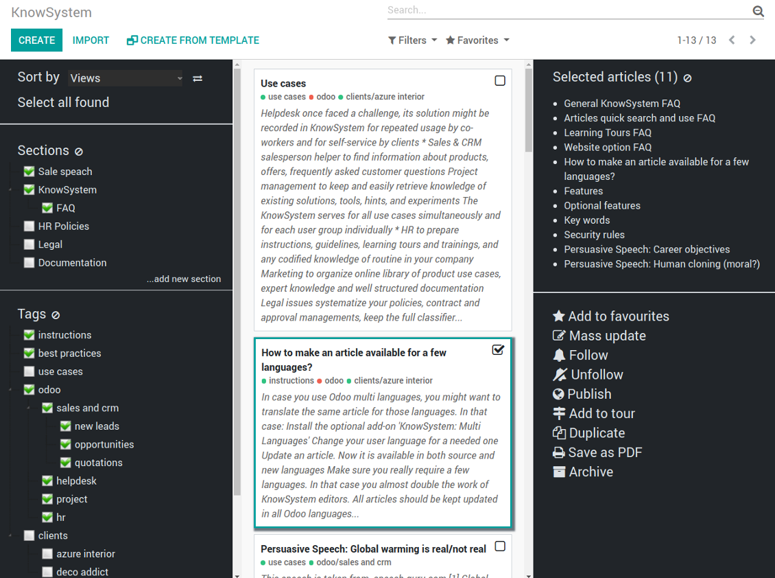 Knowledge base adaptive