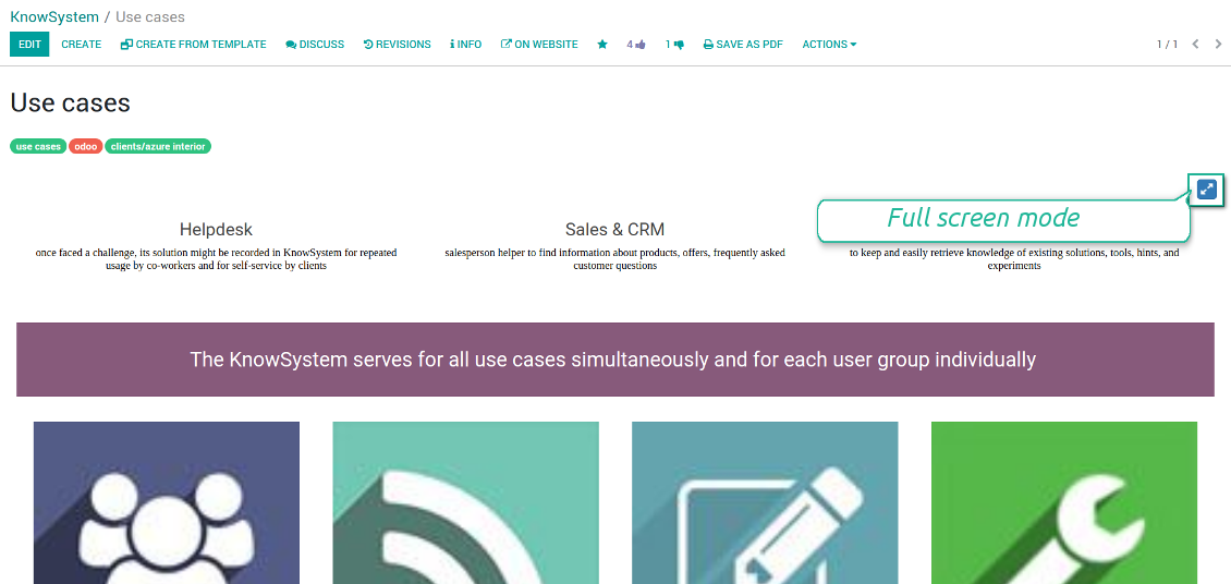 Article form view